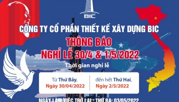 CHÀO MỪNG ĐẠI LỄ GIẢI PHÓNG MIỀN NAM 30/4 & QUỐC TẾ LAO ĐỘNG 1/5