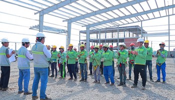 Thi Công Lắp Dựng Kết Cấu Thép Dự án Nhà Xưởng Việt Mỹ Đồng Nai