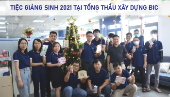 TIỆC GIÁNG SINH 2021 TẠI TỔNG THẦU XÂY DỰNG BIC
