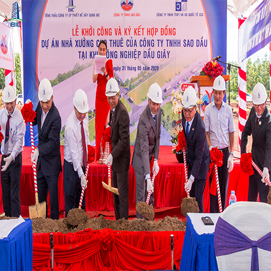 Lễ khởi công và ký hợp đồng dự án nhà xưởng cho thuê tại KCN Dầu Giây