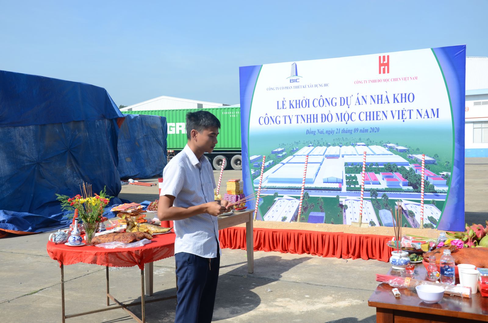 Lễ khởi công nhà khi Mộc Chiên Đồng Nai