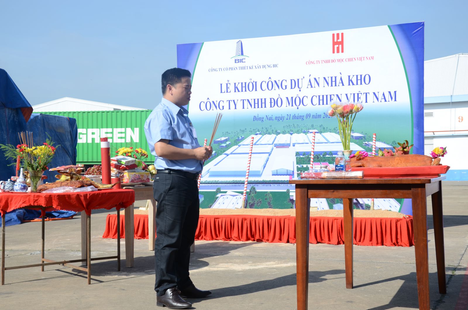 Lễ khởi công nhà khi Mộc Chiên Đồng Nai