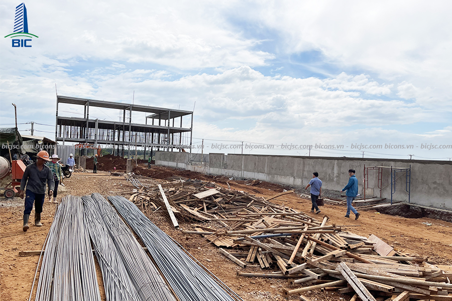 Thi công nhà xưởng gỗ Việt Mỹ Đồng Nai