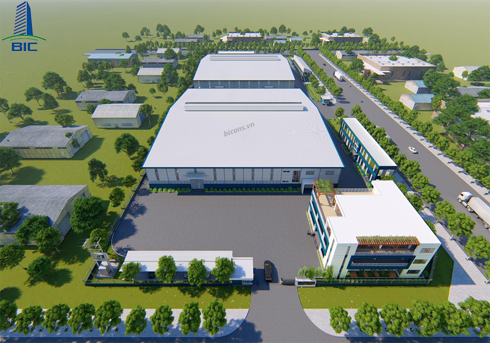 Dự án thiết kế nhà xưởng sản xuất gỗ Việt Mỹ Đồng Nai