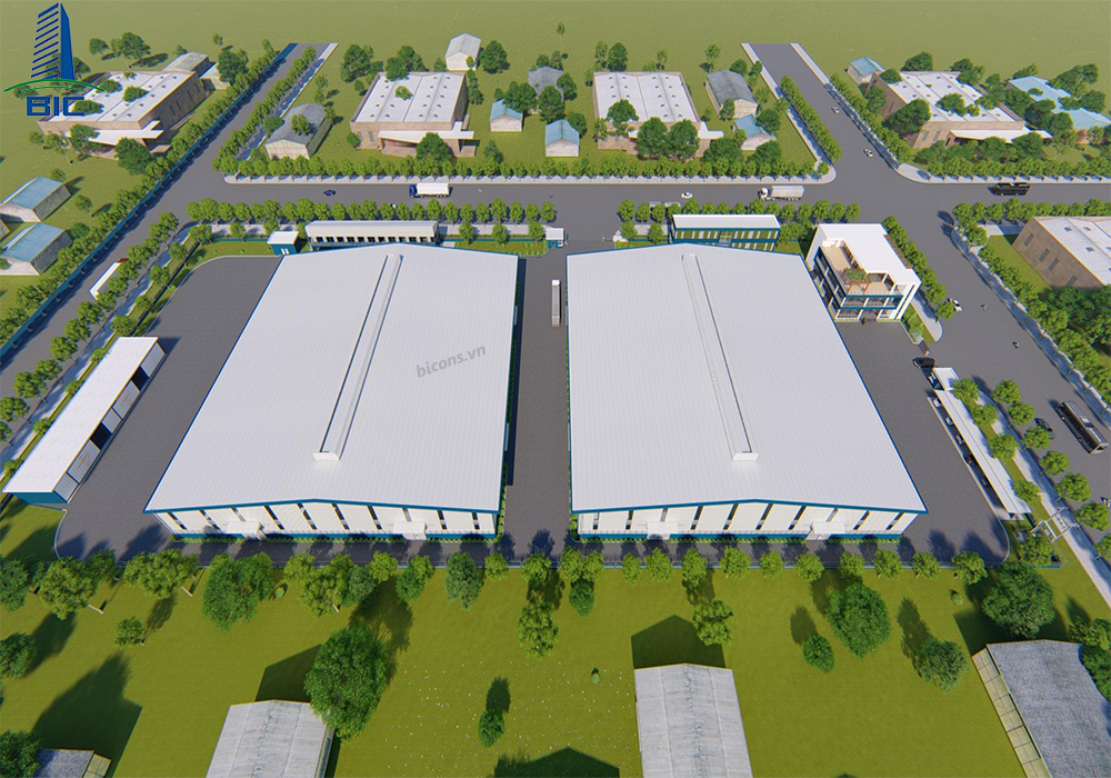 Dự án thiết kế nhà xưởng sản xuất gỗ Việt Mỹ Đồng Nai