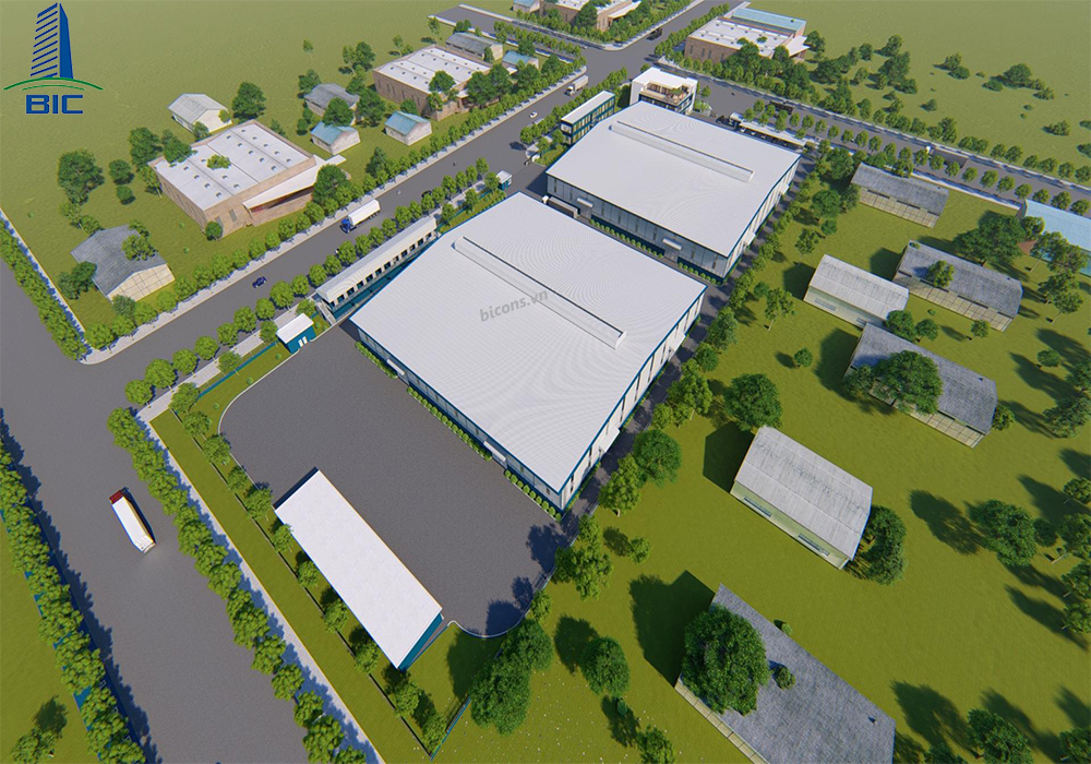 Dự án thiết kế nhà xưởng sản xuất gỗ Việt Mỹ Đồng Nai