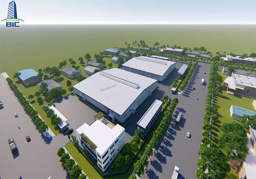 Dự án thiết kế nhà xưởng sản xuất gỗ Việt Mỹ Đồng Nai