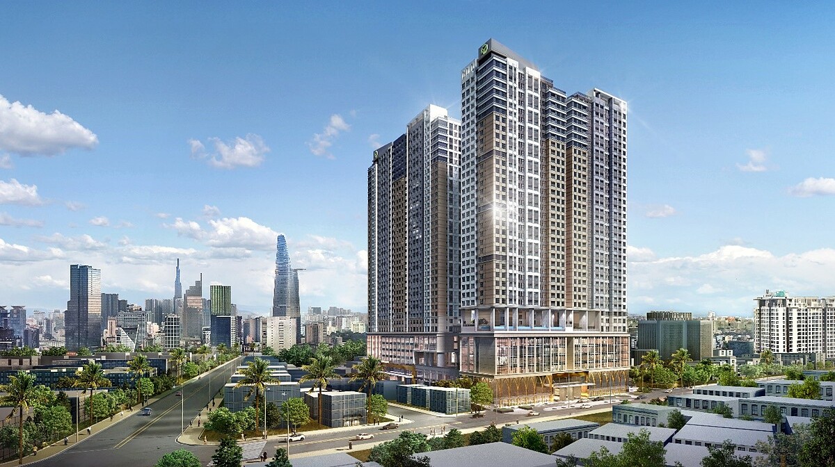 Dự án tổ hợp căn hộ - khách sạn quốc tế The Grand Manhattan tọa tại 100 Cô Giang, quận 1.