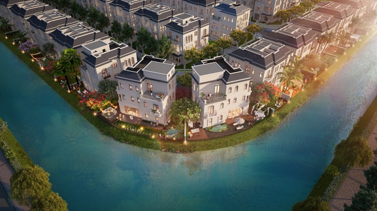 Phân khu The Legend Palace nhìn từ trên cao