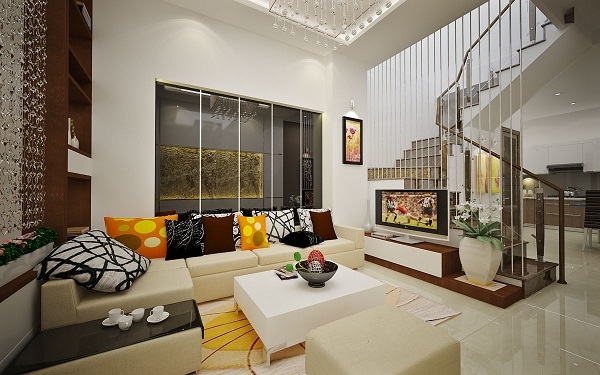 Thiết kế nội thất tương phản