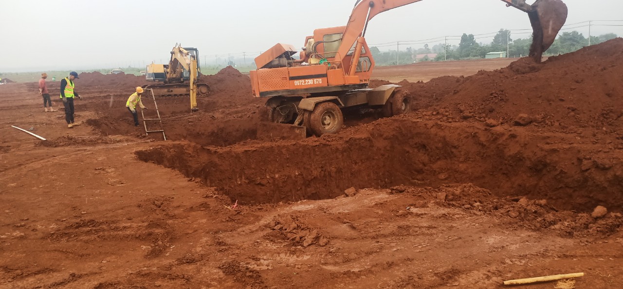 san lấp đất nền nhà xưởng