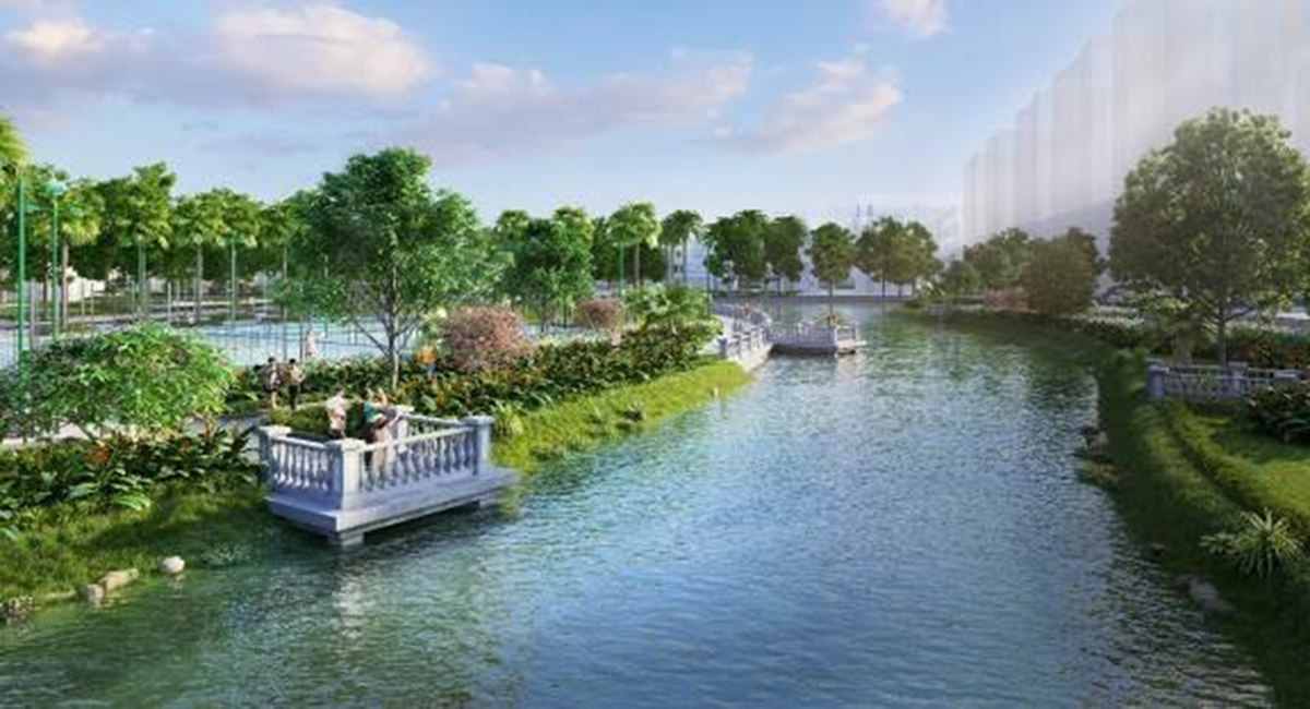 Thềm ngắm cảnh, một góc thơ mộng tại dự án Vinhomes Star City Thanh Hóa