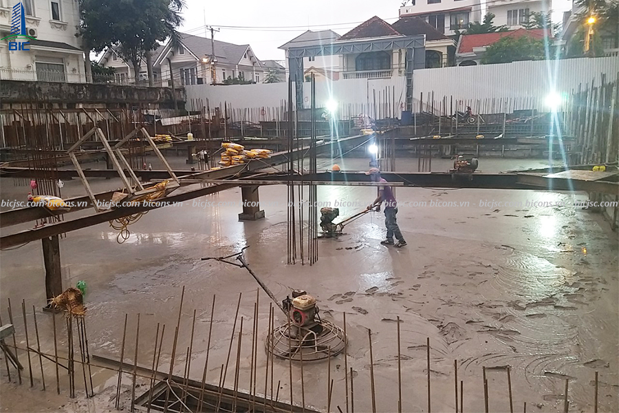 thi công xây dựng, đổ bê tông