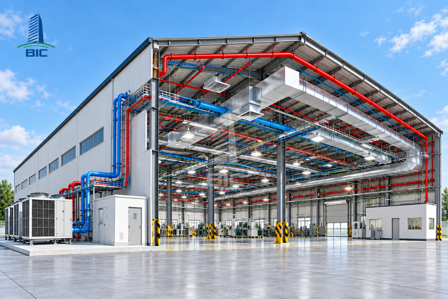 thiết kế mep nhà xưởng