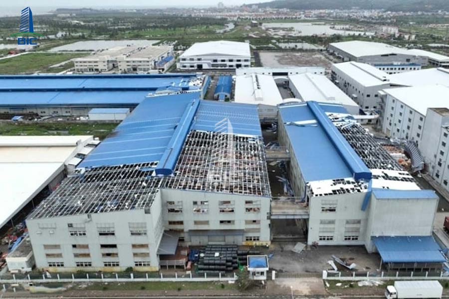 thiết kế nhà xưởng chống bão
