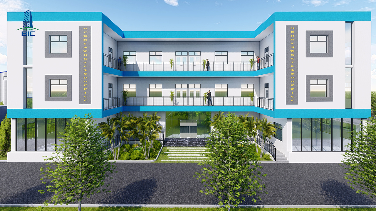 XÂY DỰNG VĂN PHÒNG HIỆN ĐẠI BẰNG THÉP TIỀN CHẾ