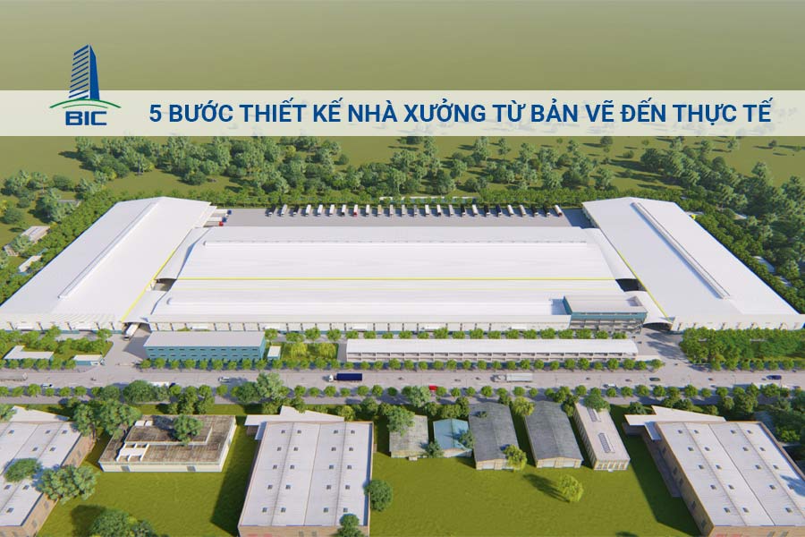 5 Bước Thiết Kế Nhà Xưởng Từ Bản Vẽ Đến Thực Tế