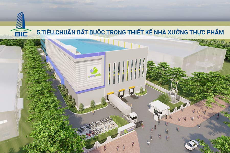 5 Tiêu Chuẩn Bắt Buộc Trong Thiết Kế Nhà Xưởng Thực Phẩm