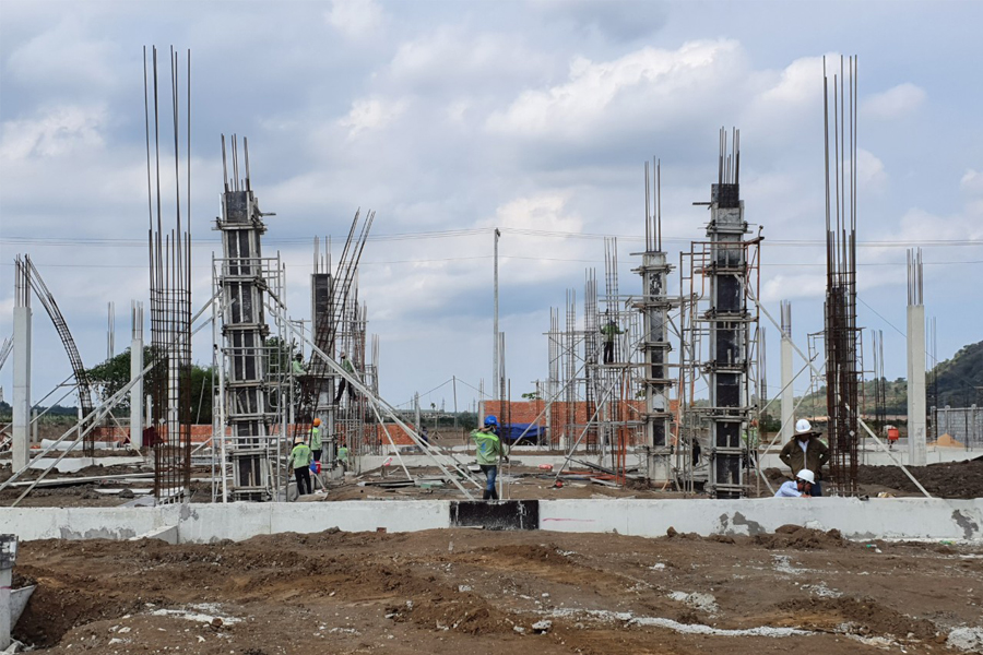 NHÀ XƯỞNG CỘT BÊ TÔNG THI CÔNG LẮP GHÉP