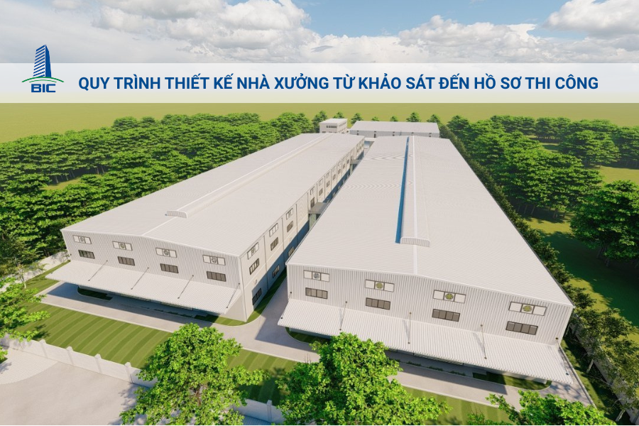 Quy Trình Thiết Kế Nhà Xưởng Từ Khảo Sát Đến Hồ Sơ Thi Công