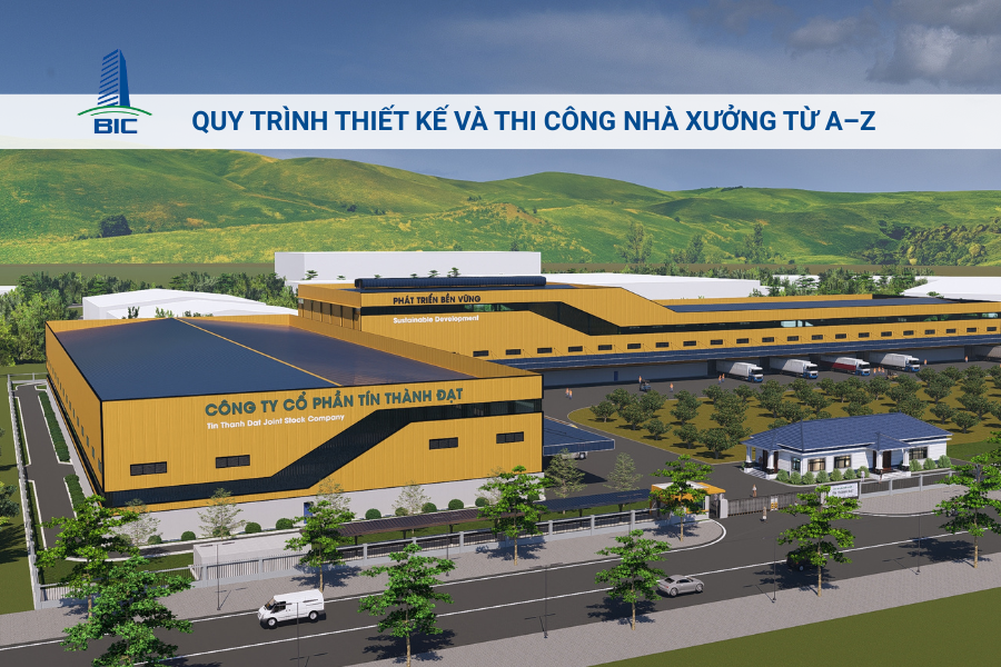Quy Trình Thiết Kế Và Thi Công Nhà Xưởng Từ A–Z