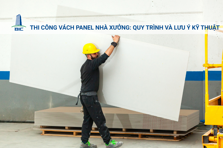 Thi Công Vách Panel Nhà Xưởng: Quy Trình Và Lưu Ý Kỹ Thuật