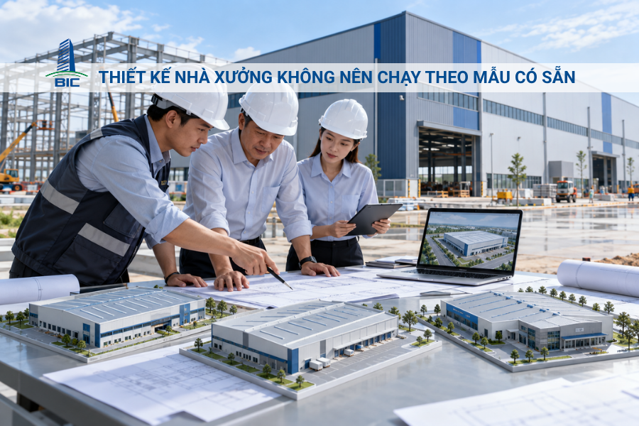 Thiết Kế Nhà Xưởng Không Nên Chạy Theo Mẫu Có Sẵn