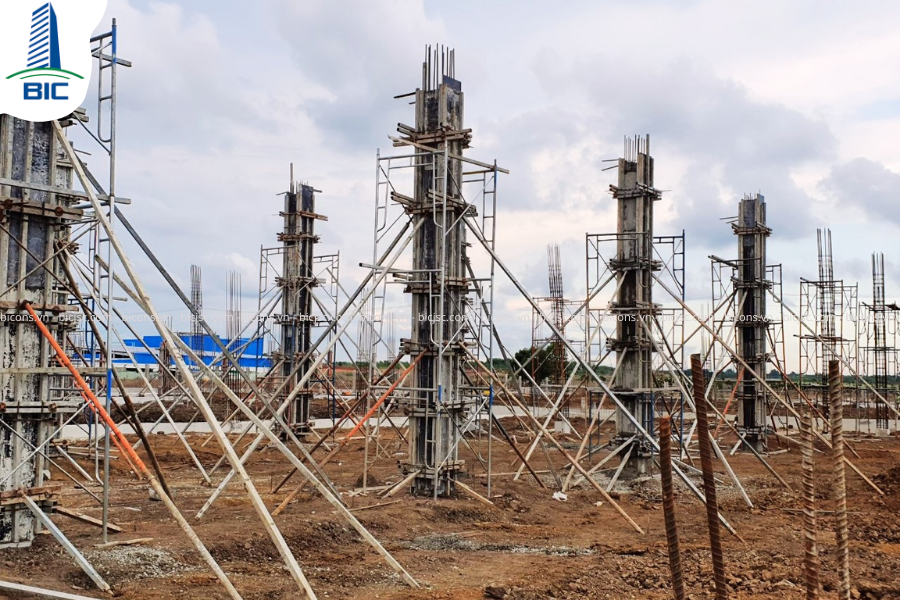 thi công nhà xưởng, biện pháp thi công xưởng