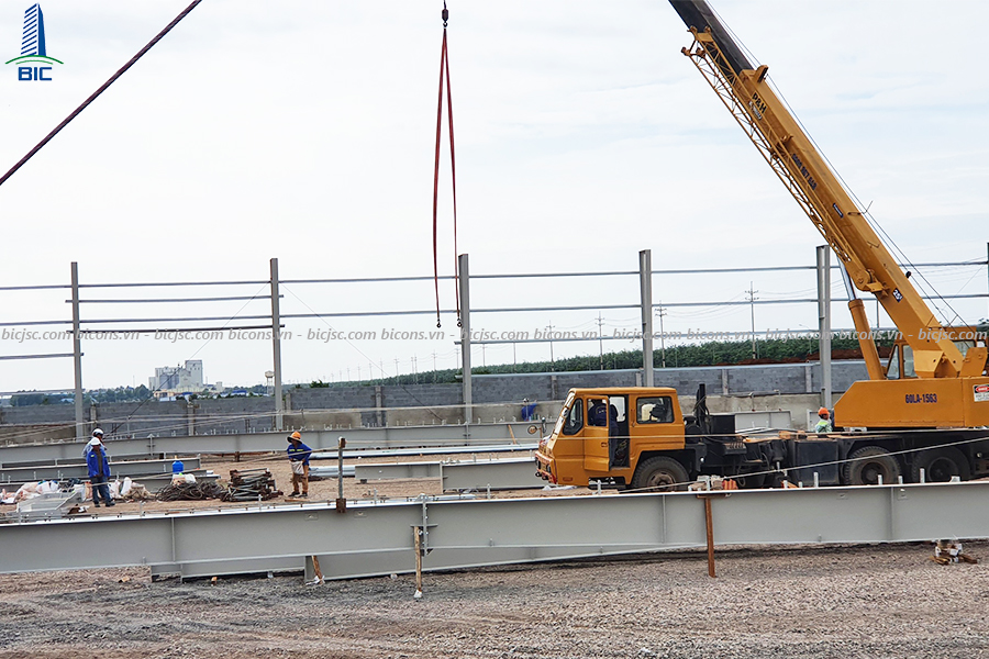 Thi công nhà xưởng gỗ Việt Mỹ Đồng Nai