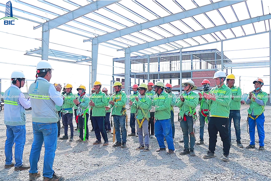 thi công nhà xưởng, biện pháp thi công xưởng